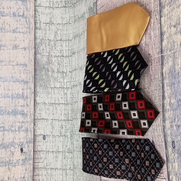 4 Kilburne And Finch Silk Neck Ties - Picture 1 of 12